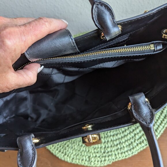 Michael Kors Black Satchel Lg with Gold hardware - Picture 7 of 9